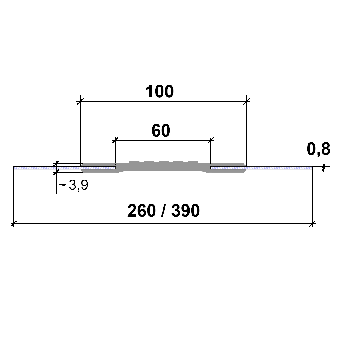 Compensateur de dilatation en zinc naturel – Image 5